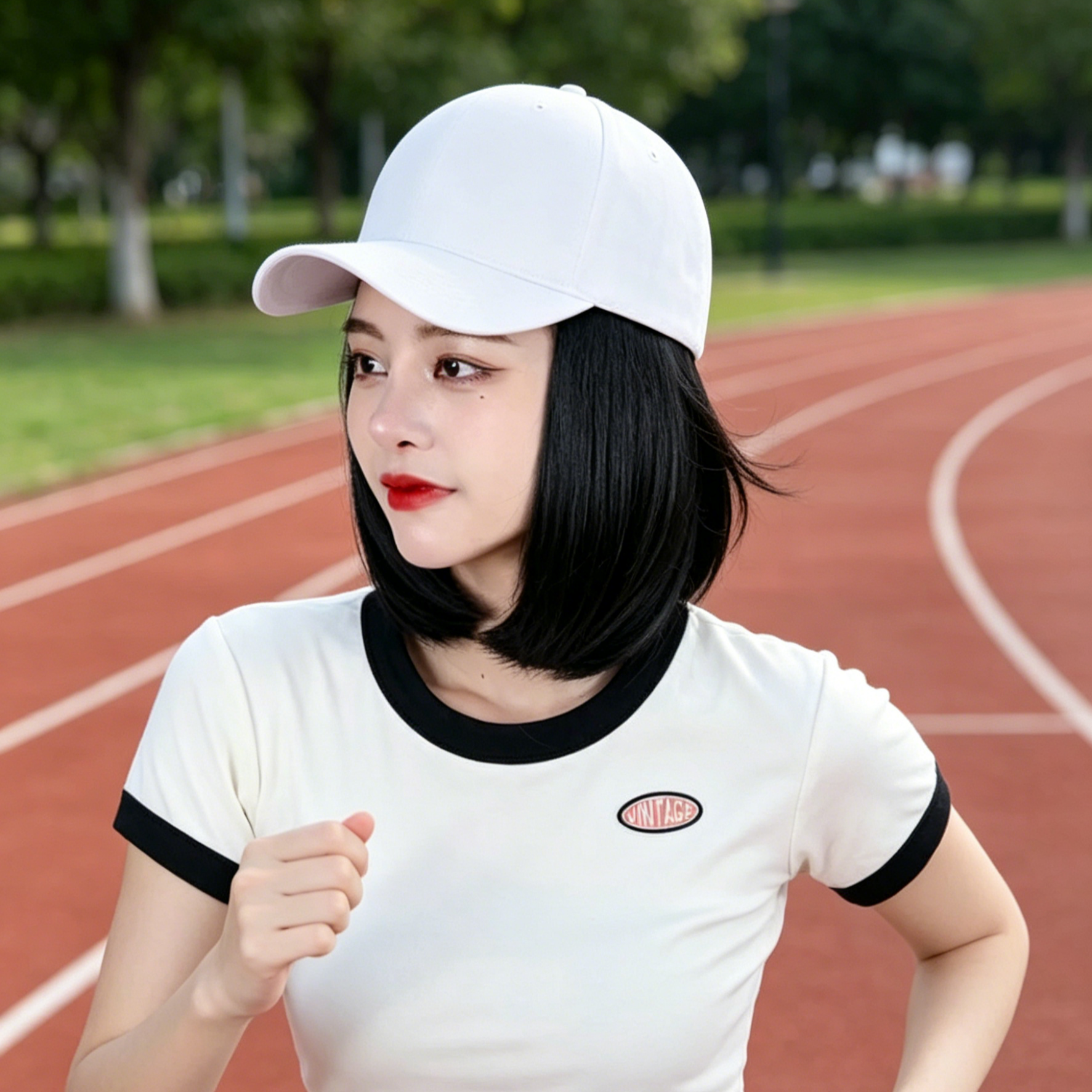 Topi Besbol Rambut Palsu | Topi Wig Muslimah | Hair Extension Cap Malaysia | Topi Wanita 2 in 1 | Wig Cap Natural Casual | Gaya Muslimah Moden