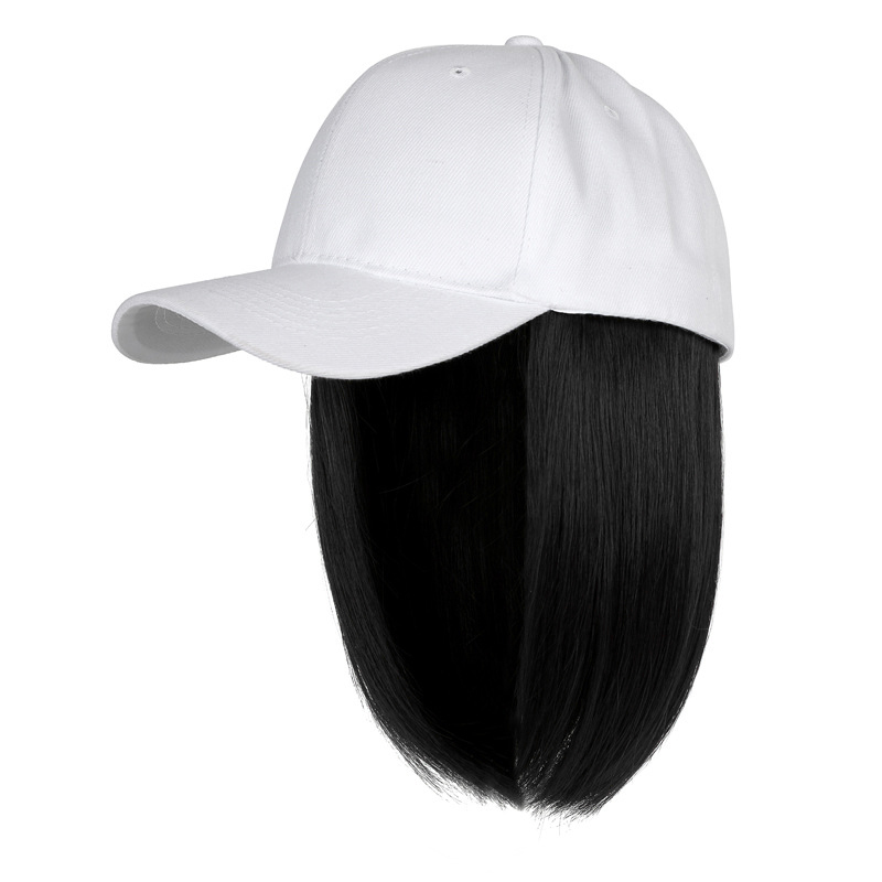 Topi Besbol Rambut Palsu | Topi Wig Muslimah | Hair Extension Cap Malaysia | Topi Wanita 2 in 1 | Wig Cap Natural Casual | Gaya Muslimah Moden
