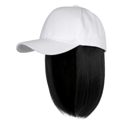 Topi Besbol Rambut Palsu | Topi Wig Muslimah | Hair Extension Cap Malaysia | Topi Wanita 2 in 1 | Wig Cap Natural Casual | Gaya Muslimah Moden