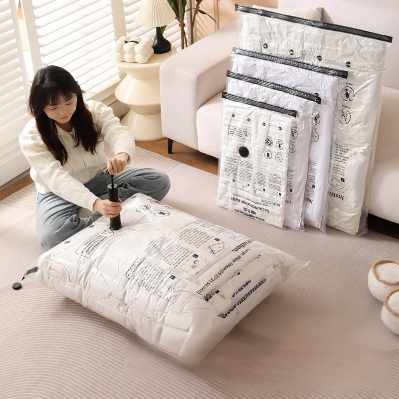Electric Vacuum Storage Bags | Space Saving Compression Bags | Vacuum Sealer for Clothes | Comforter Storage Bags | Travel Luggage Organizers | Heavy Duty Vacuum Bags