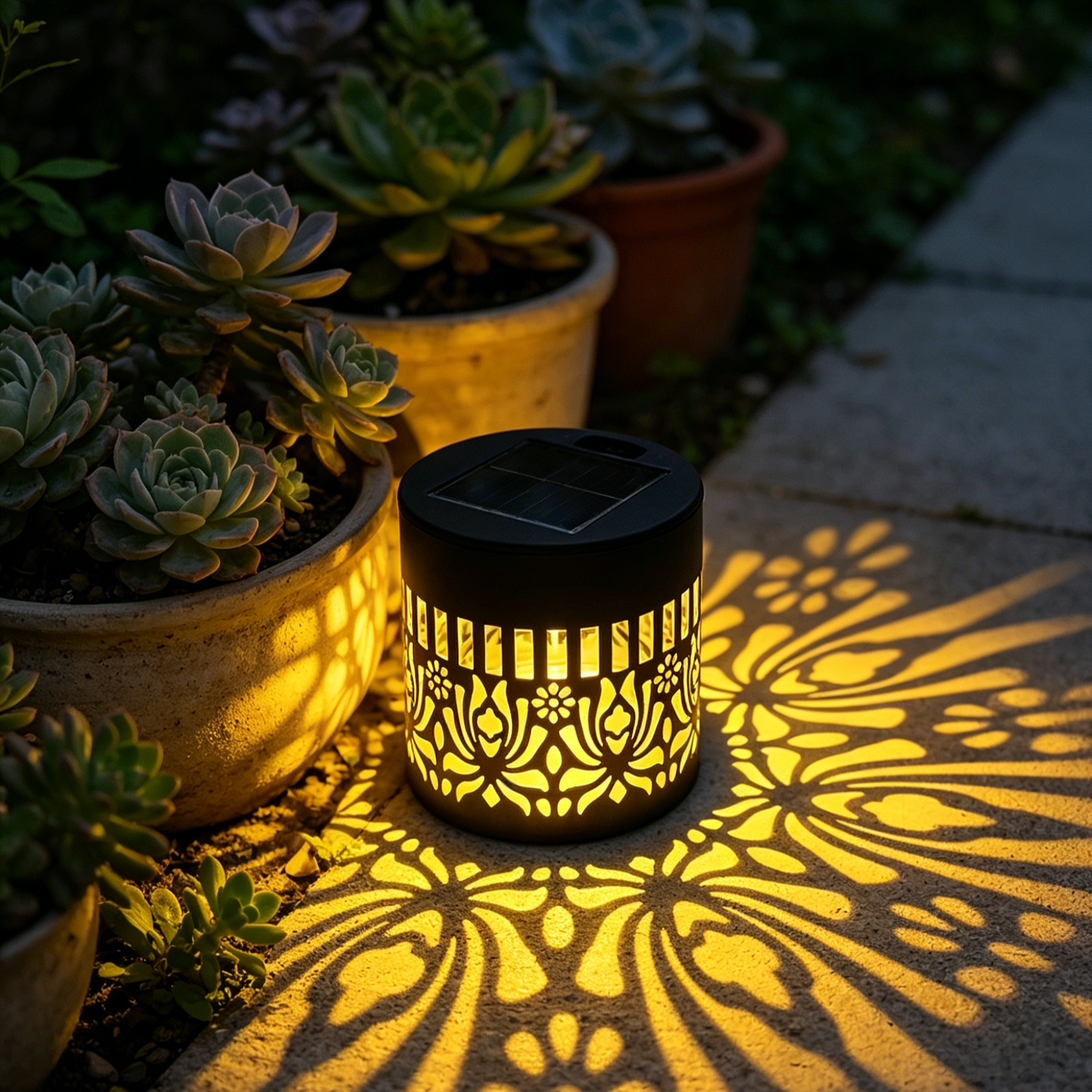 Mandala Solar Lawn Lights | Ultra-Durable Weatherproof Garden Decor | High-Efficiency Solar Path Lights | Lifetime Quality