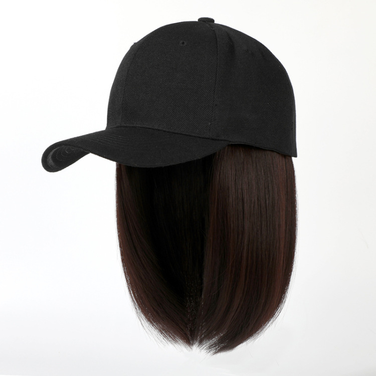 Topi Besbol Rambut Palsu | Topi Wig Muslimah | Hair Extension Cap Malaysia | Topi Wanita 2 in 1 | Wig Cap Natural Casual | Gaya Muslimah Moden