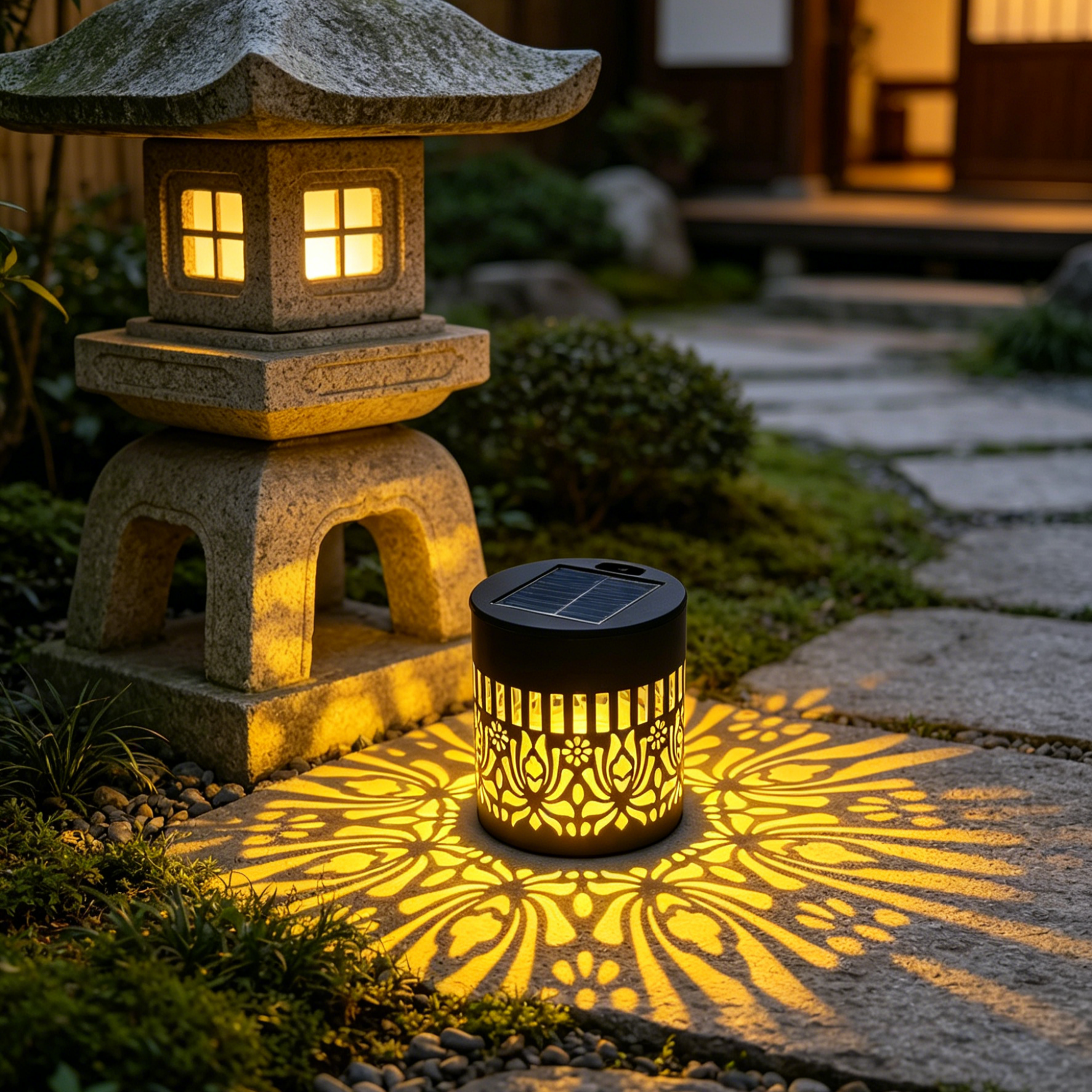 Mandala Solar Lawn Lights | Ultra-Durable Weatherproof Garden Decor | High-Efficiency Solar Path Lights | Lifetime Quality