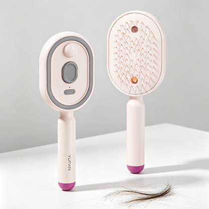 Red Light Essential Oil Hair Comb | Leave-In Scalp Massager & Detangling Therapy Brush