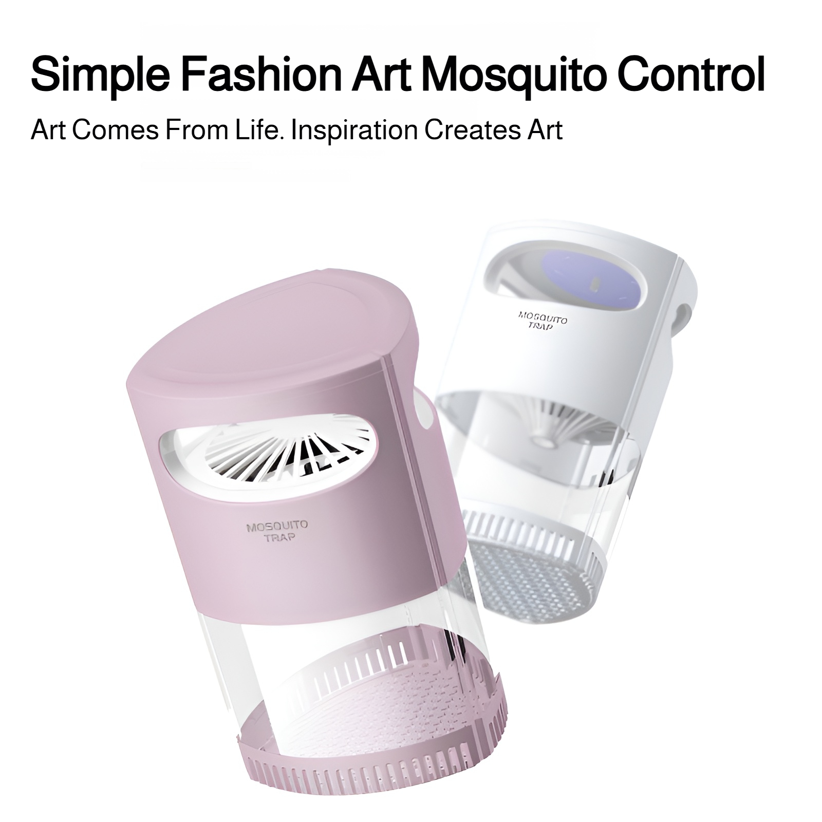 Electric Mosquito Trap UV Light Photocatalyst Bug Zapper Chemical-Free Insect Killer Quiet Indoor Mosquito Catcher Removable Cleaning Box