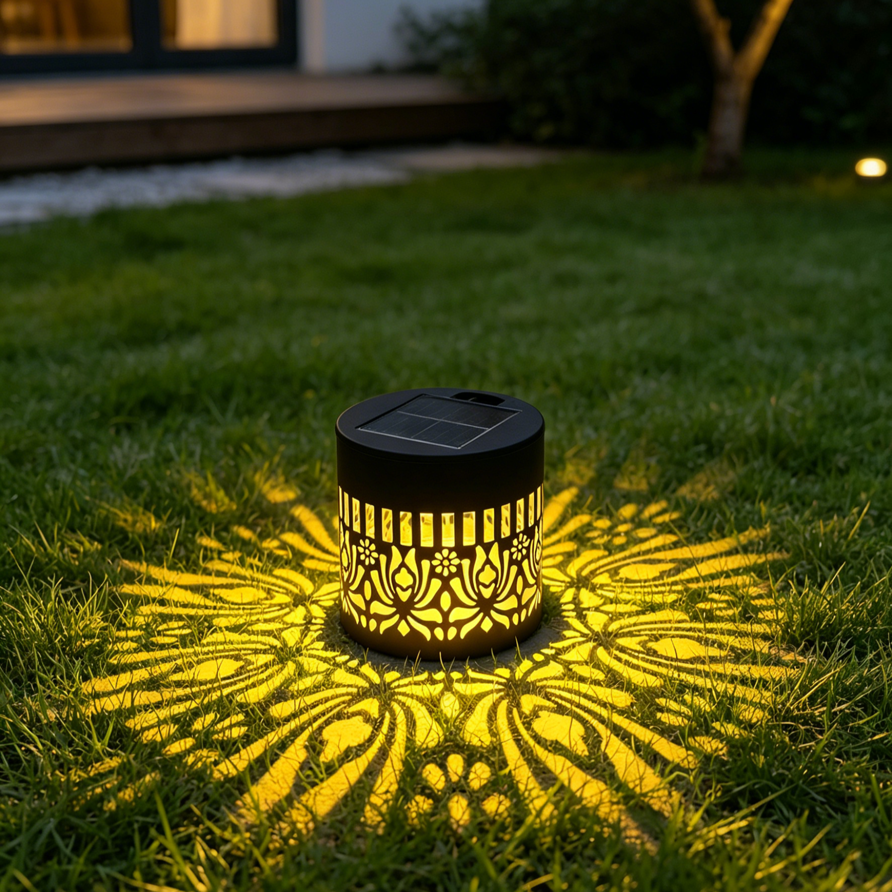 Mandala Solar Lawn Lights | Ultra-Durable Weatherproof Garden Decor | High-Efficiency Solar Path Lights | Lifetime Quality