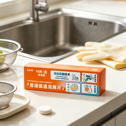Active Oxygen Drain Cleaning Tablets – Fast Pipe Clog & Odor Remover
