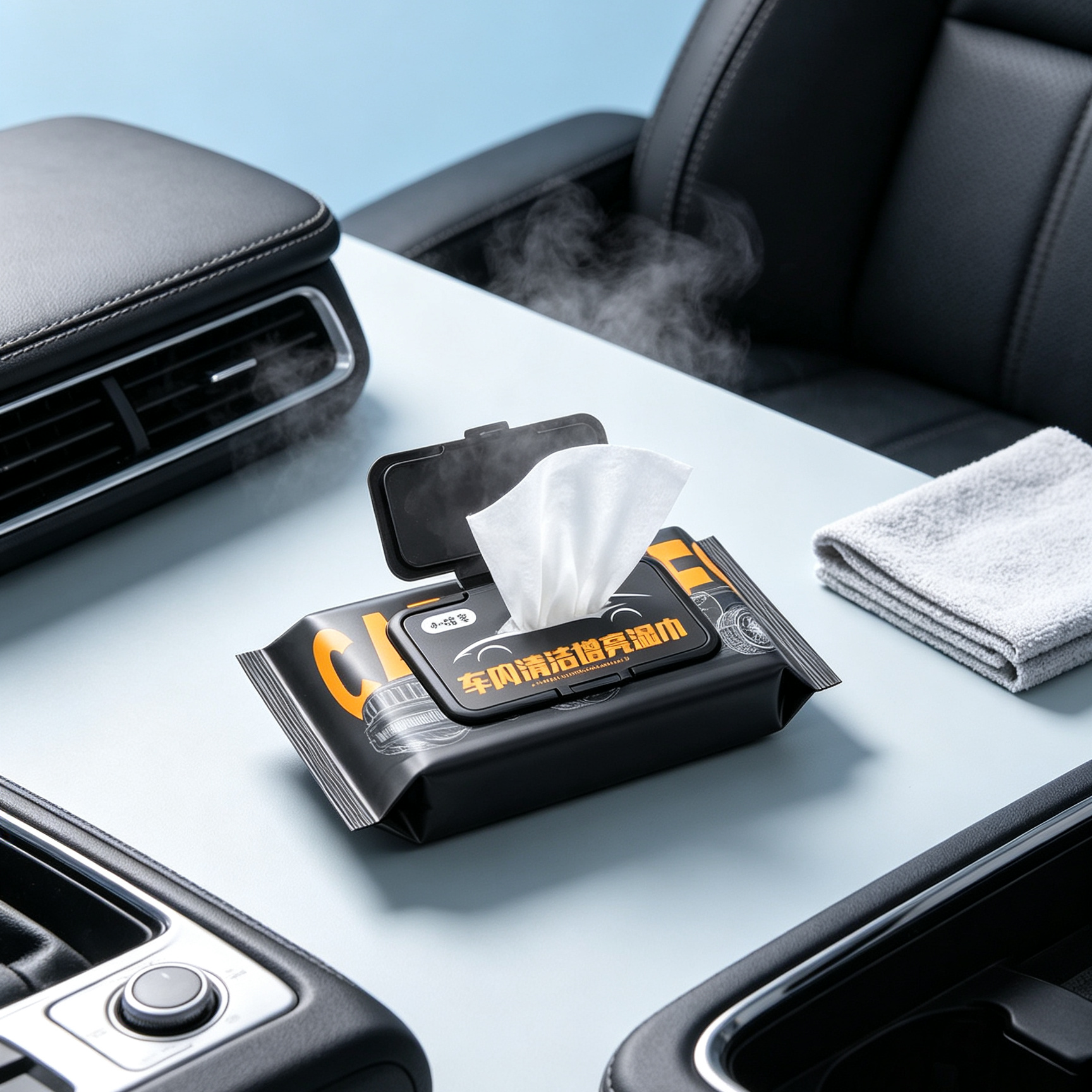 Tisu Basah Pembersih Dalaman Kereta | 2 in 1 Lap & Kilat Dashboard | Auto Care