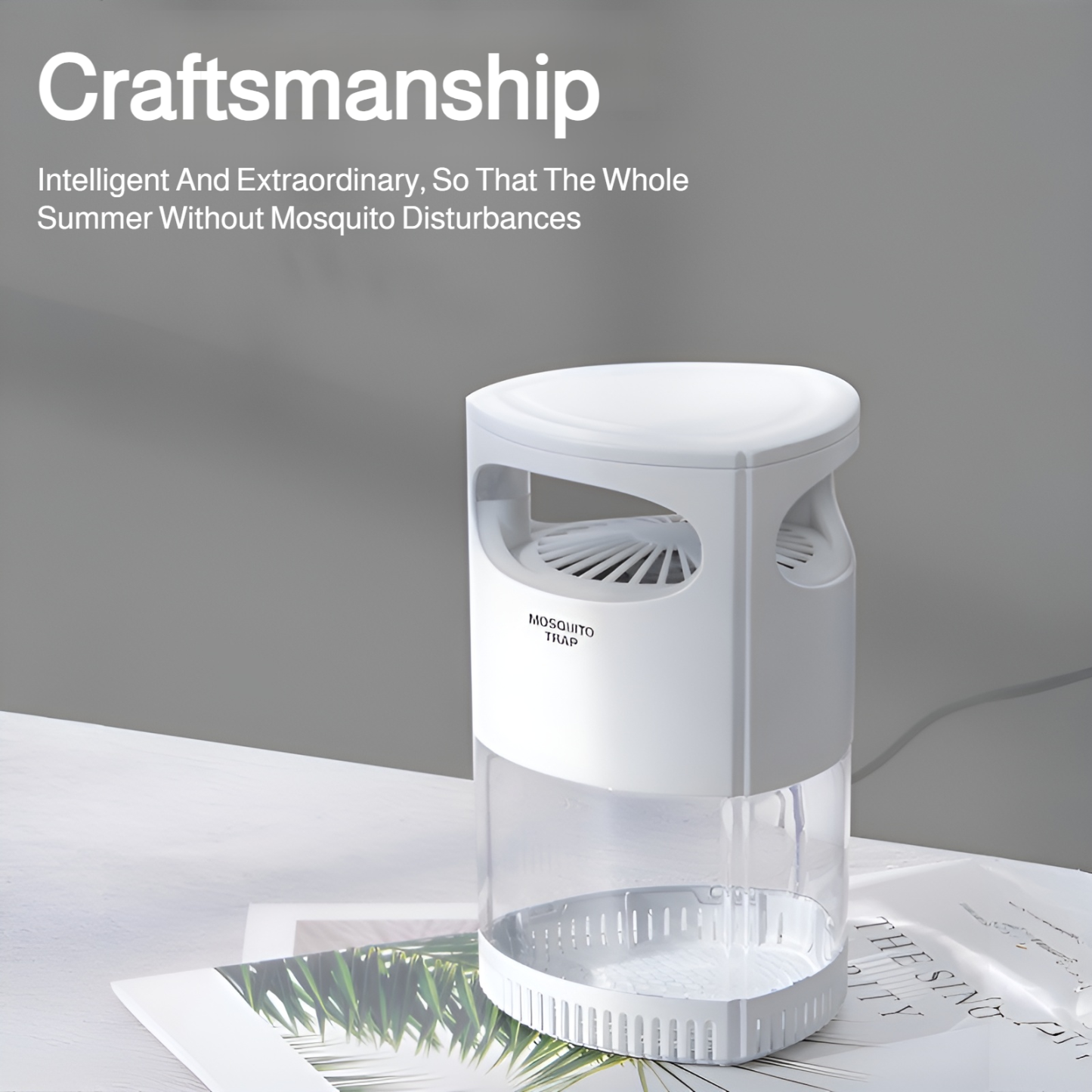 Electric Mosquito Trap UV Light Photocatalyst Bug Zapper Chemical-Free Insect Killer Quiet Indoor Mosquito Catcher Removable Cleaning Box
