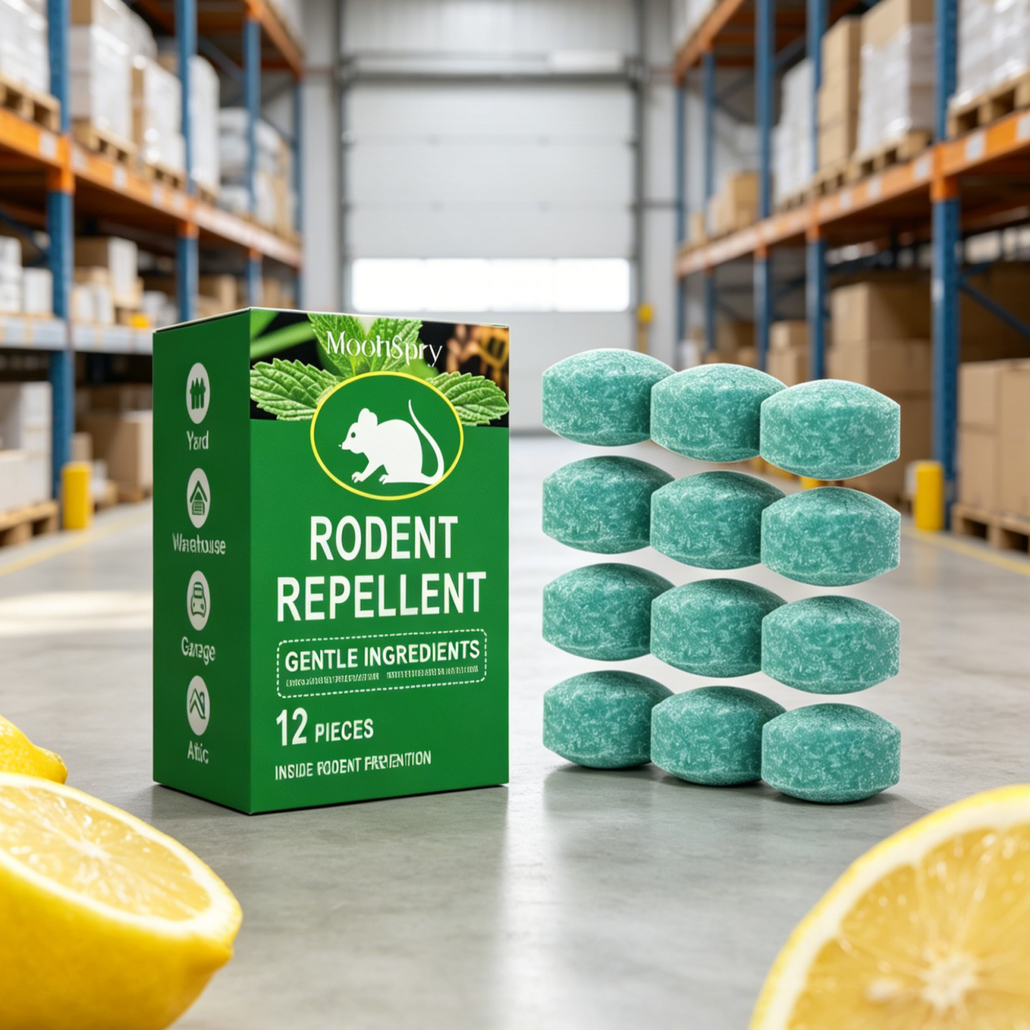 All-Natural Rodent & Snake Repellent | Lemon Scent Plant-Based Pest Control Balls | Safe for Pets & Kids