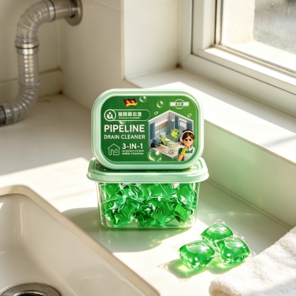 Drain Unclogger & Deodorizer Pods | Dissolves Grease & Hair Fast