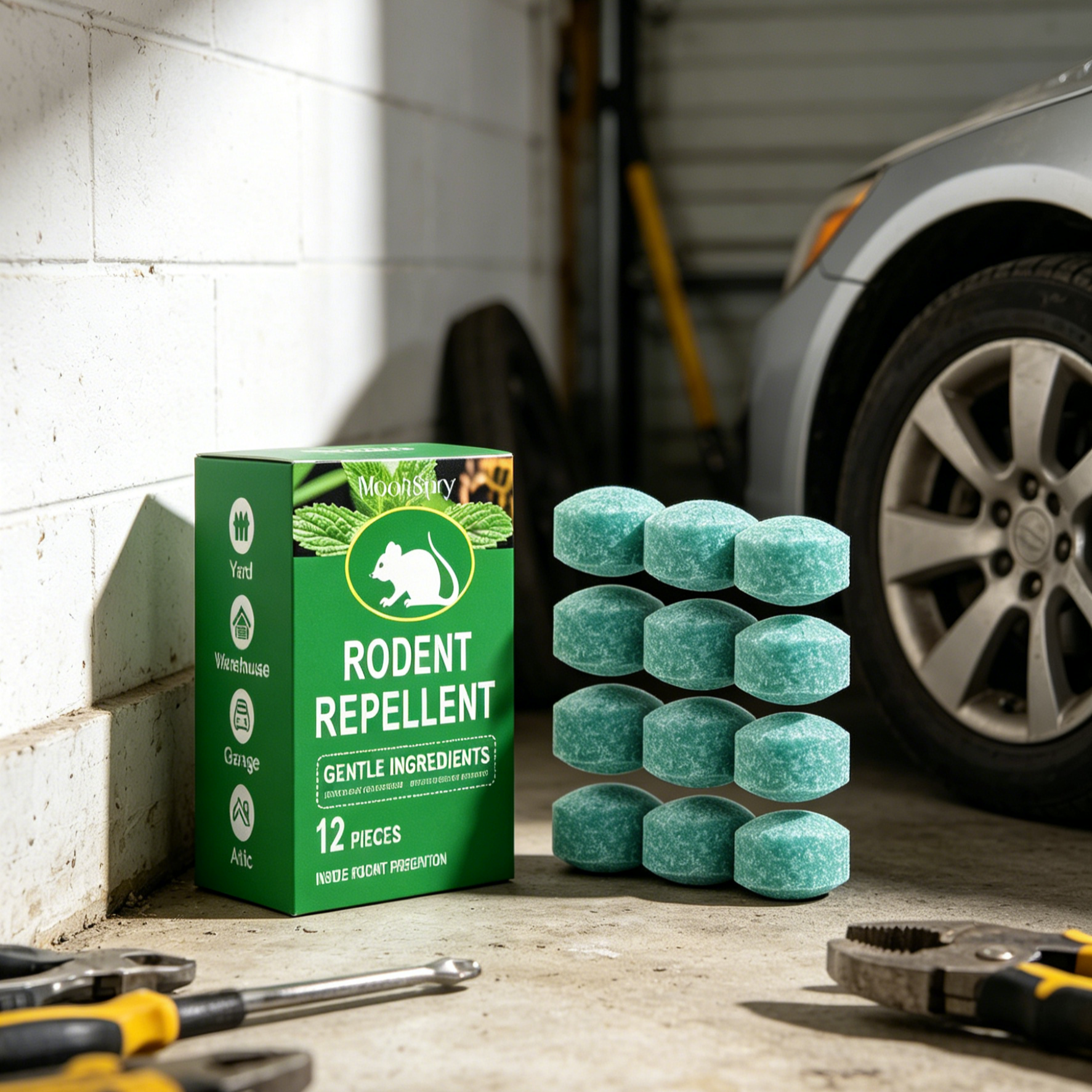 All-Natural Rodent & Snake Repellent | Lemon Scent Plant-Based Pest Control Balls | Safe for Pets & Kids