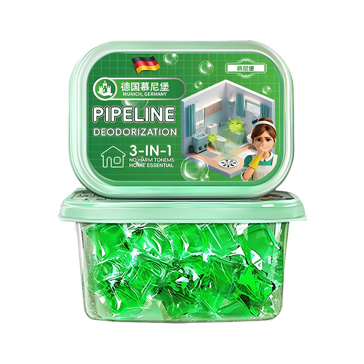 Drain Unclogger & Deodorizer Pods | Dissolves Grease & Hair Fast