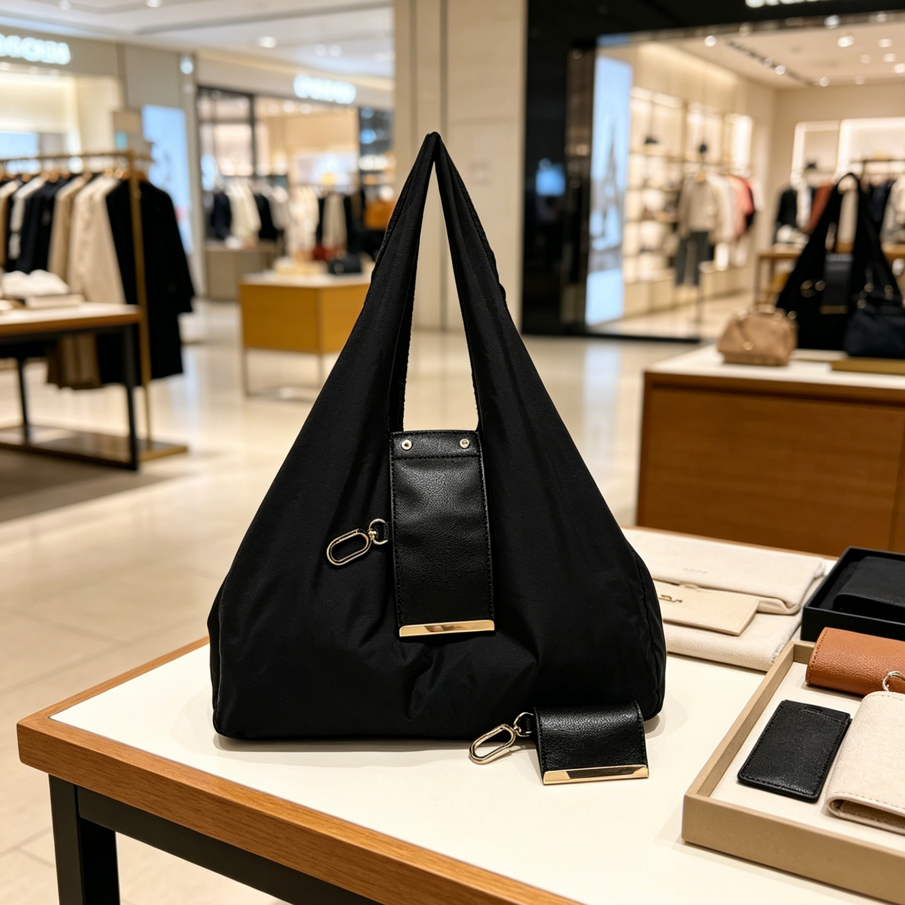 Keychain Tote Bag | Foldable Shopping Bag | Compact Pocket Tote | Water-Repellent Travel Pouch | Expandable Grocery Bag | Heavy-Duty Shoulder Bag | Mini Keychain Pouch