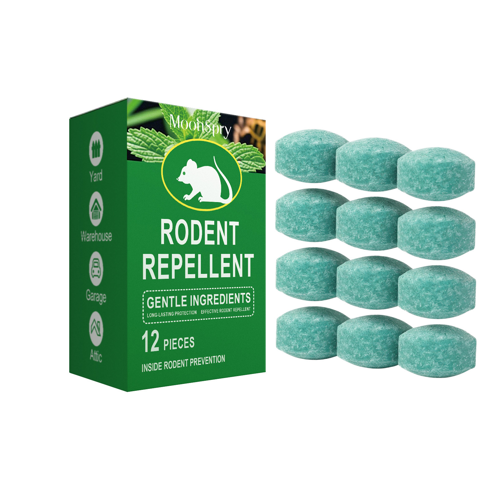 All-Natural Rodent & Snake Repellent | Lemon Scent Plant-Based Pest Control Balls | Safe for Pets & Kids