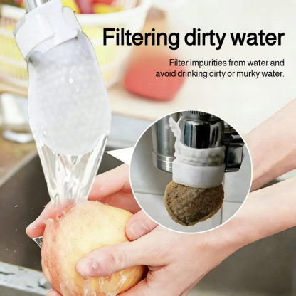 Faucet Water Filter | Sediment Filter Bag | Tap Water Purifier | Kitchen Splash Guard | Rust and Scale Remover | Micron Cotton Filter | Home Water Filtration
