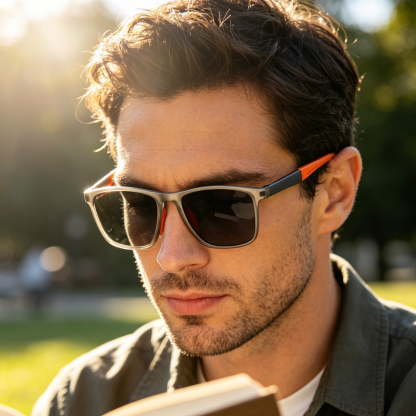 Sports-style 2-in-1 UV-protective photochromic reading glasses | Photochromic Sports Reading Glasses | UV400 Progressive Multifocal Readers