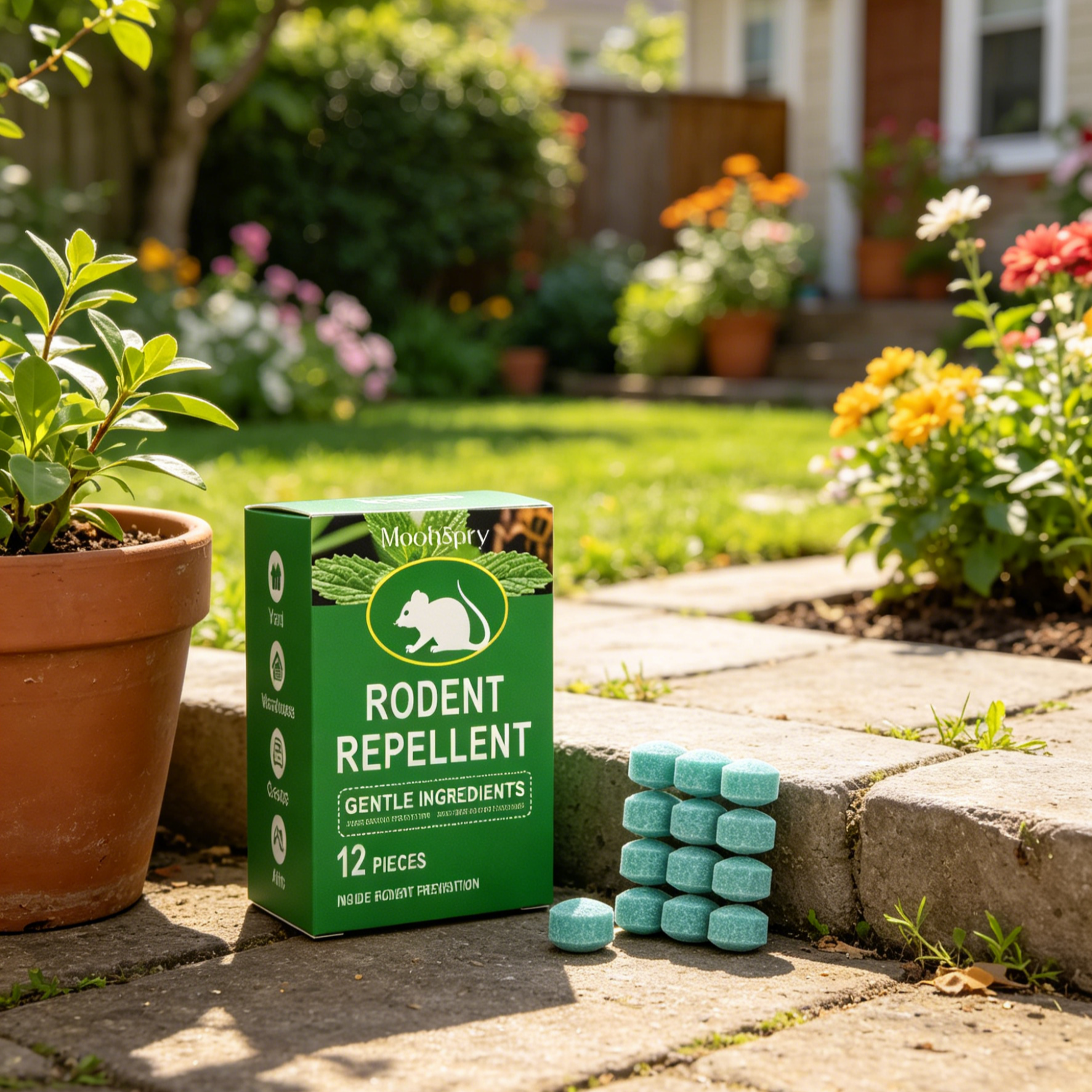All-Natural Rodent & Snake Repellent | Lemon Scent Plant-Based Pest Control Balls | Safe for Pets & Kids