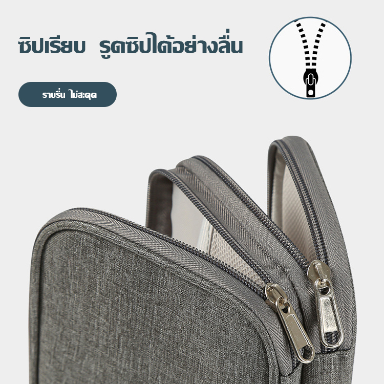 กระเป๋าเก็บสายชาร์จ กระเป๋าเก็บอุปกรณ์ไอที อเนกประสงค์ กันน้ำ กันกระแทก เก็บ USB และหูฟัง ขนาดพกพา