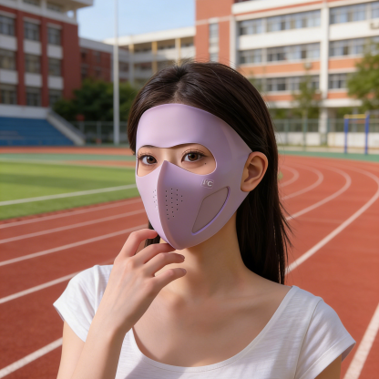 หน้ากากกันแดด 3D เสริมโครงซอฟต์การ์ด กันยูวี 99% หายใจสะดวก ไม่ติดปาก ไม่เลอะลิปสติก