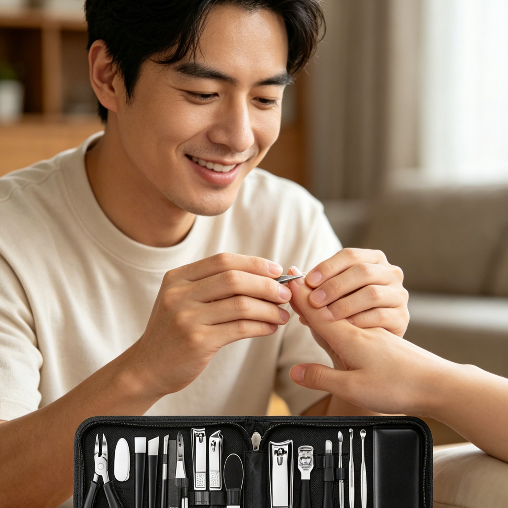 ชุดกรรไกรตัดเล็บขบ 16 ชิ้น – อุปกรณ์ดูแลเล็บสแตนเลสครบเซ็ต