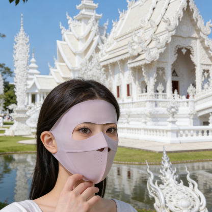 หน้ากากกันแดด 3D เสริมโครงซอฟต์การ์ด กันยูวี 99% หายใจสะดวก ไม่ติดปาก ไม่เลอะลิปสติก