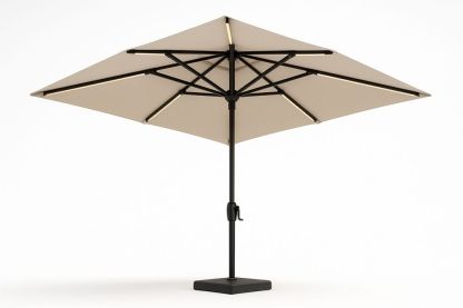 3m Beige Outdoor Umbrella with Aluminium Frame