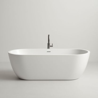 Freestanding Oval White Acrylic Bath 170cm