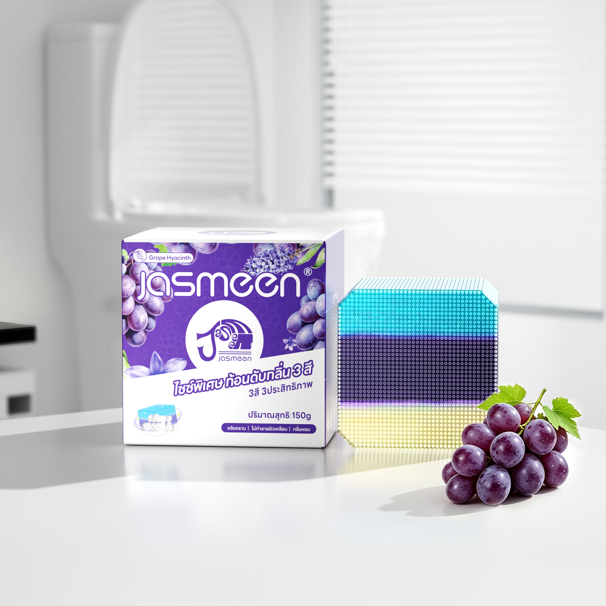 Jasmeen large-sized toilet cleaner block, with an upgraded size, can be used for 1000 flushes and dissolves quickly.