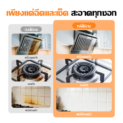 Jasmeen Kitchen Cleaner, 500ml per bottle, effectively removes stubborn oil stains and dirt