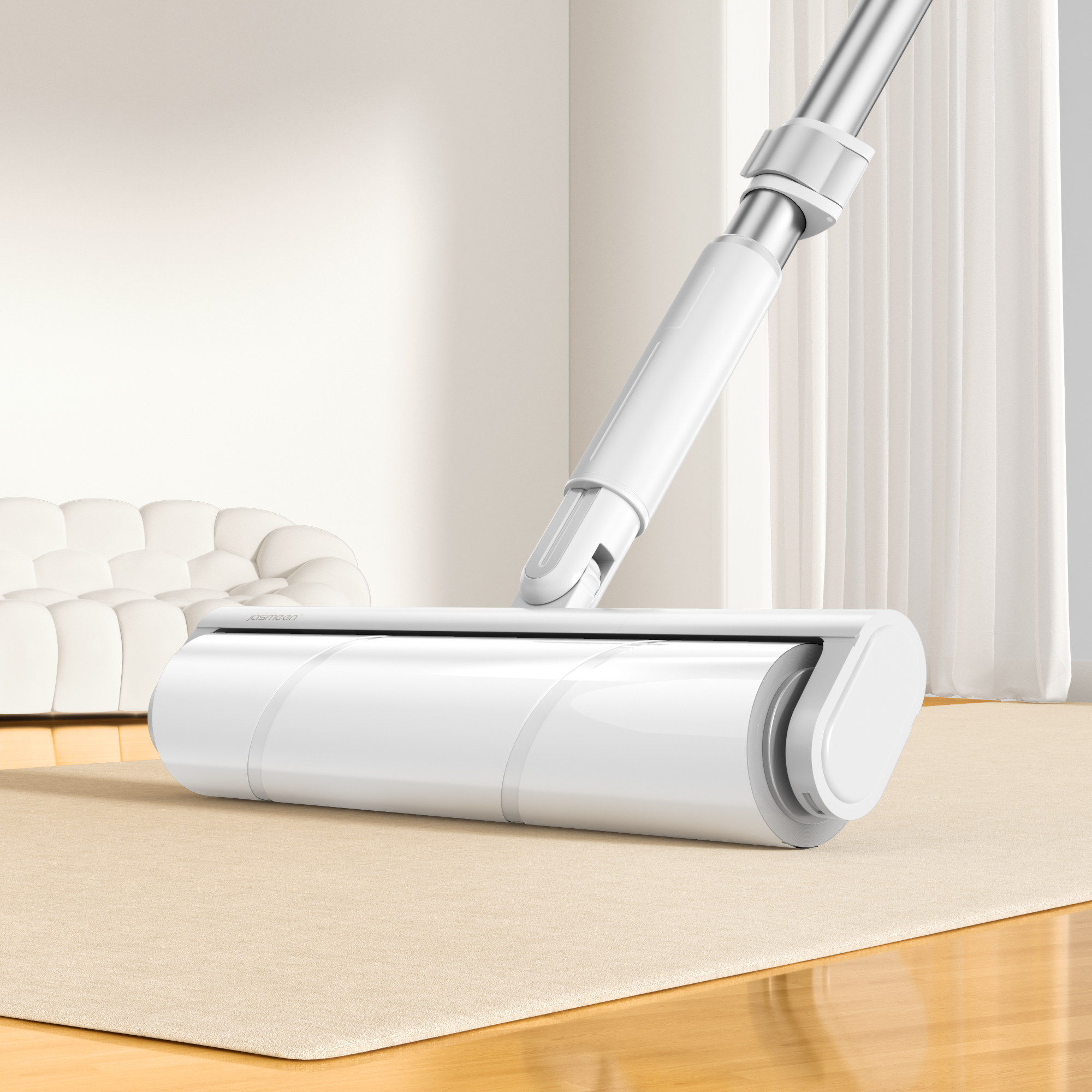 Jasmeen retractable hair removal roller, 135 centimeters in length, can be easily removed the paper core with just one click. It is of high quality and is an ideal choice for families with pets.