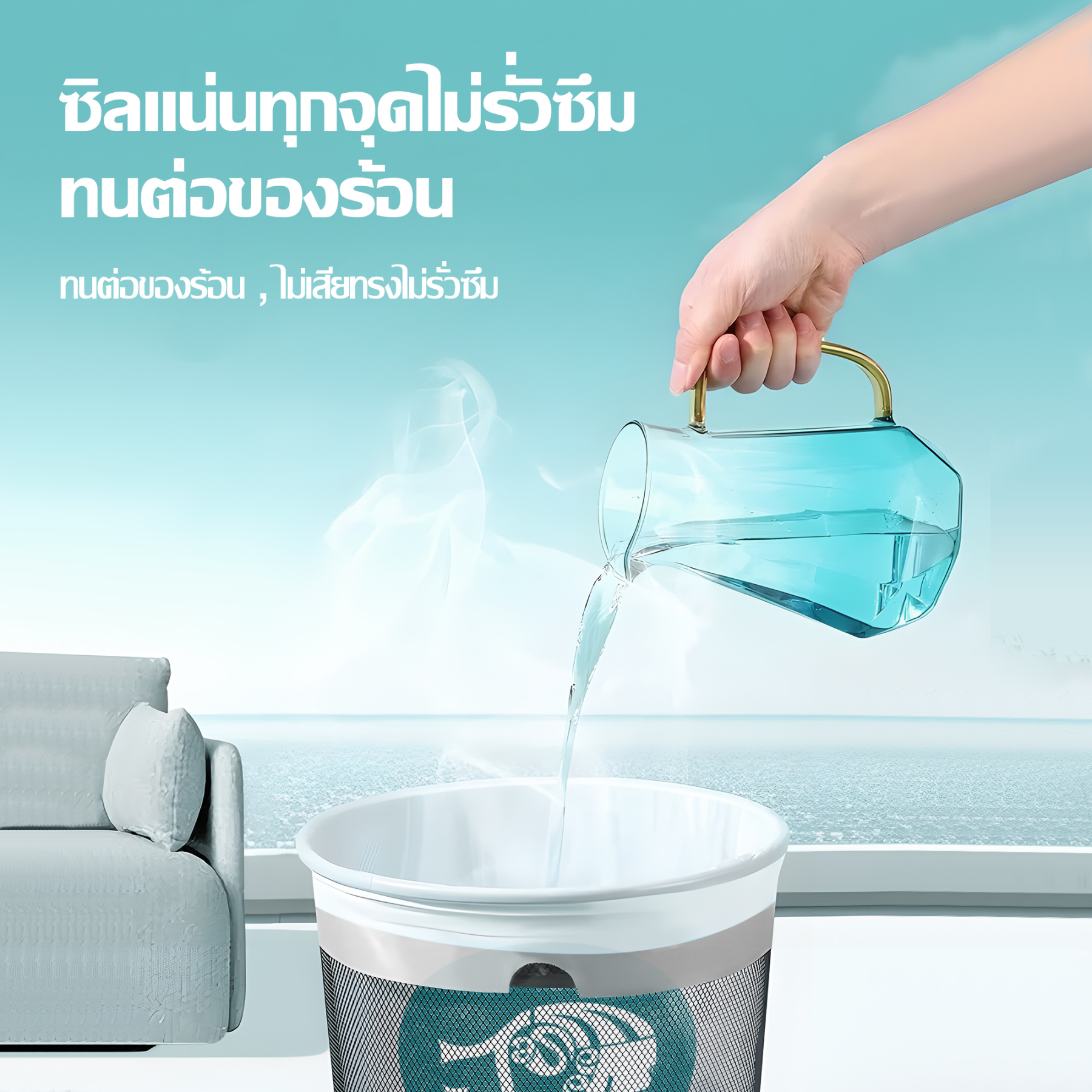 Jasmeen Non-Slip Garbage Bags, 100 bags per box. The bag size is 45x50 cm. They come with a hanging strap and are thickened. They can hold 14-18 liters.