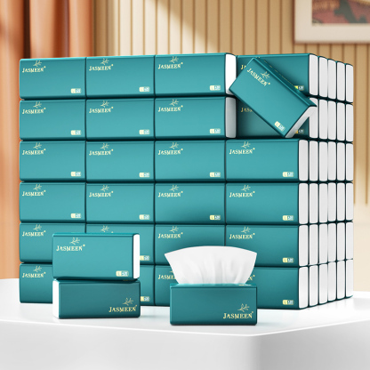 Jasmeen Pull-Out Tissue – 20 Packs, 420 Sheets Each, 5 Layers, Soft & Absorbent