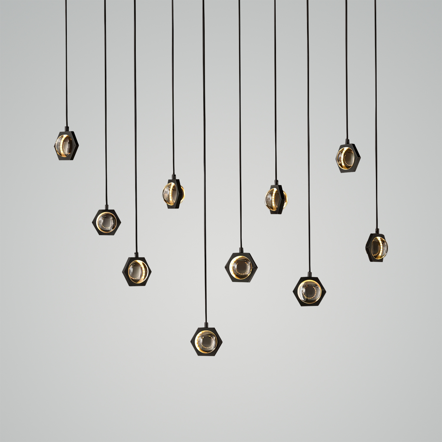 Éclatant Rectangular Pendant Light