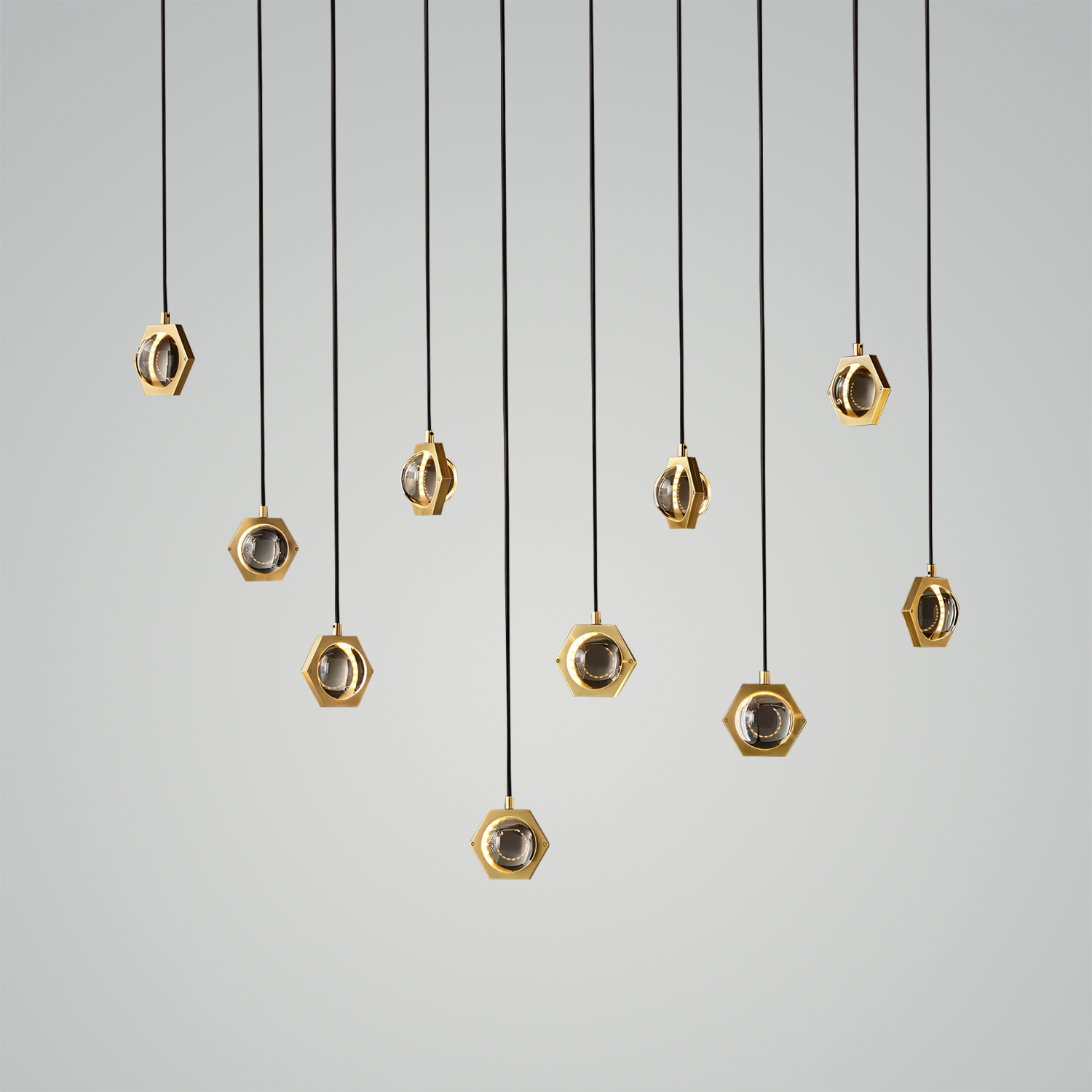 Éclatant Rectangular Pendant Light