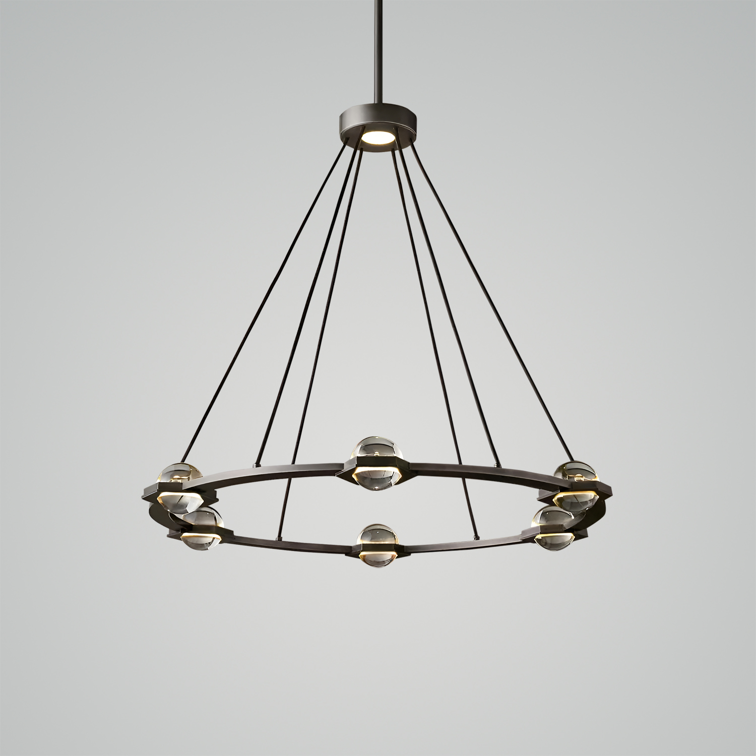 Éclatant Round Chandelier