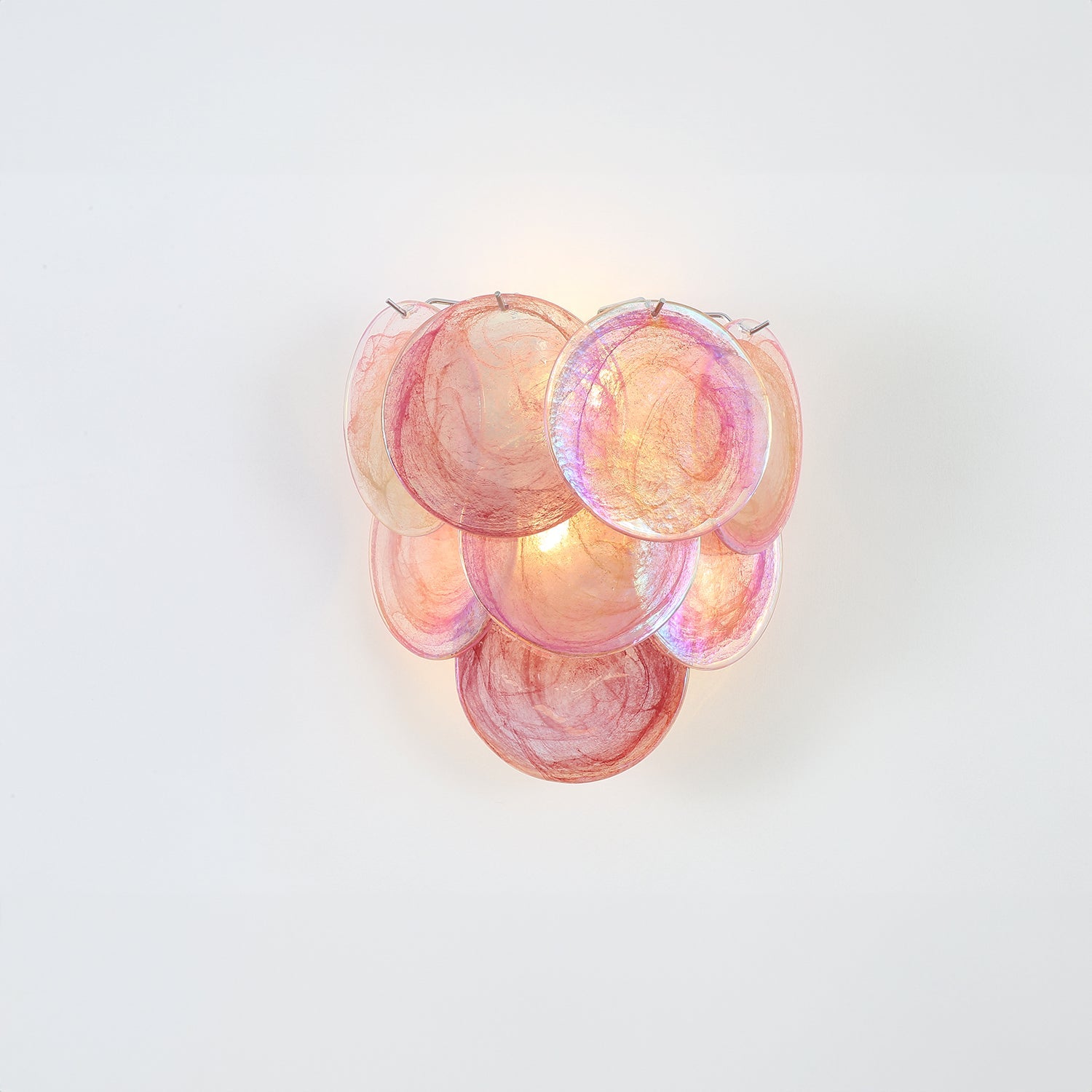 Modernist Sconces In Hand-Blown Murano Glass