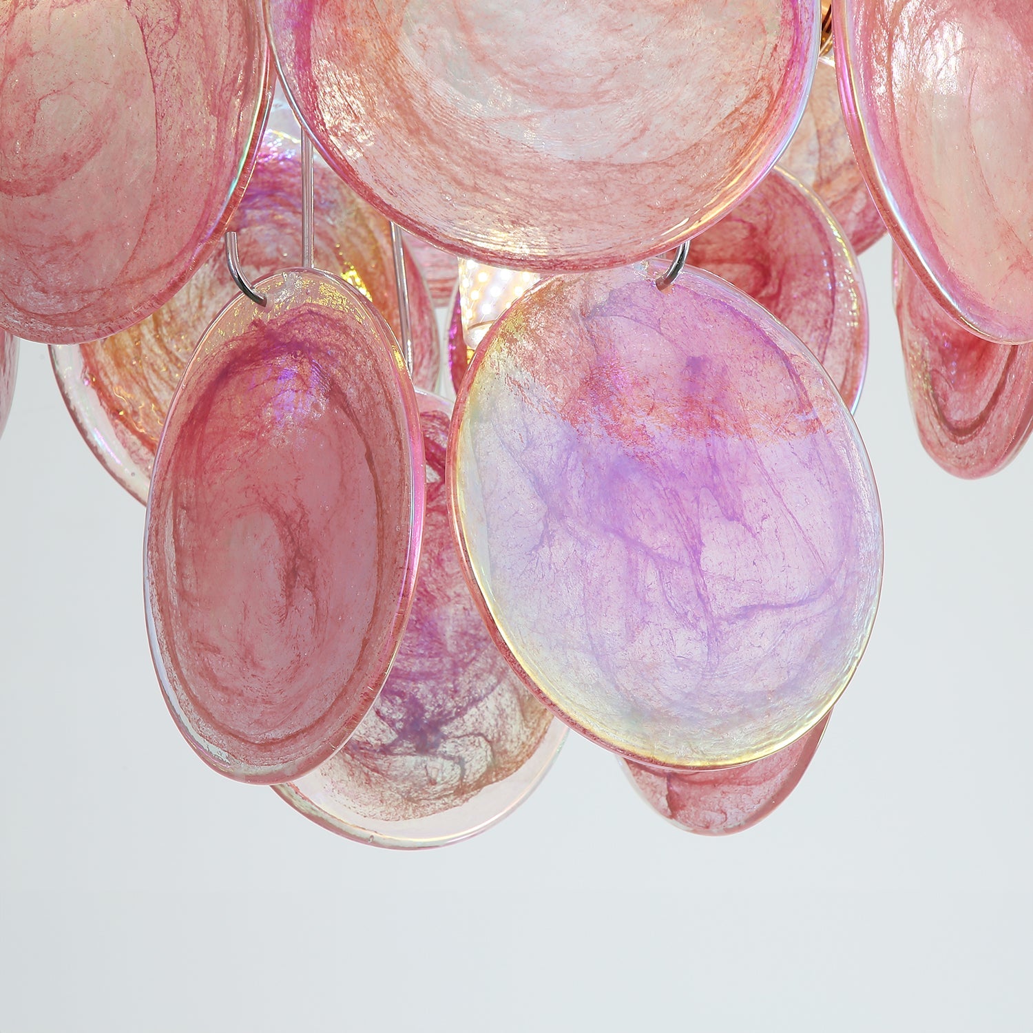 Modernist Handblown Murano Disc Chandelier