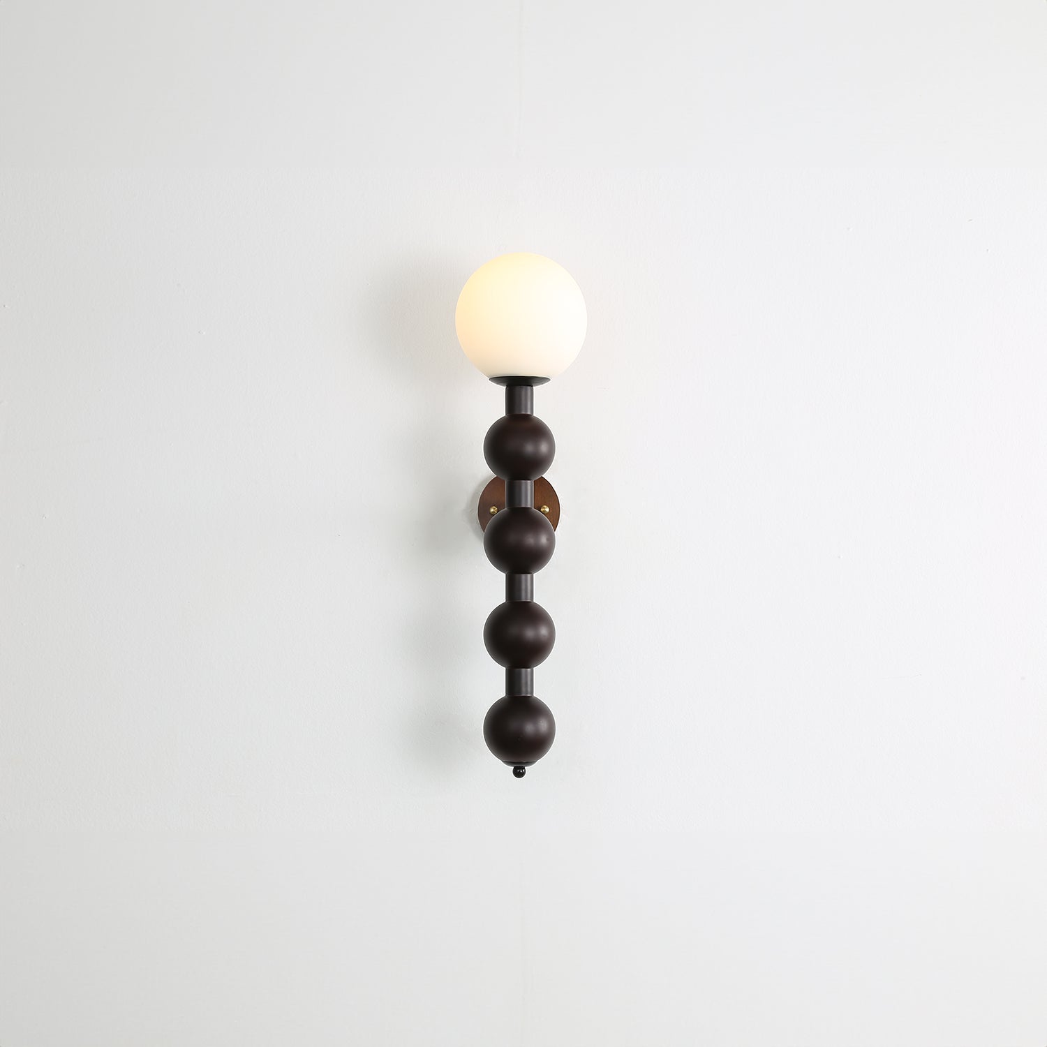 Beaded Wooden Wall Light