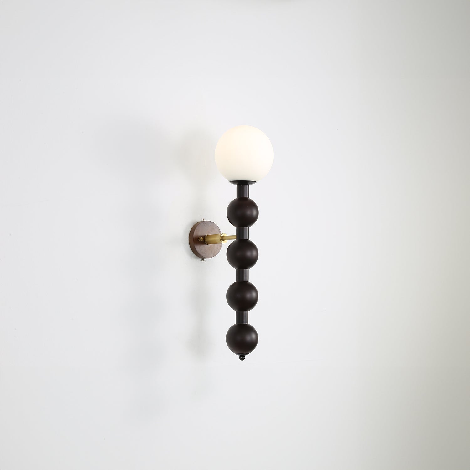 Beaded Wooden Wall Light