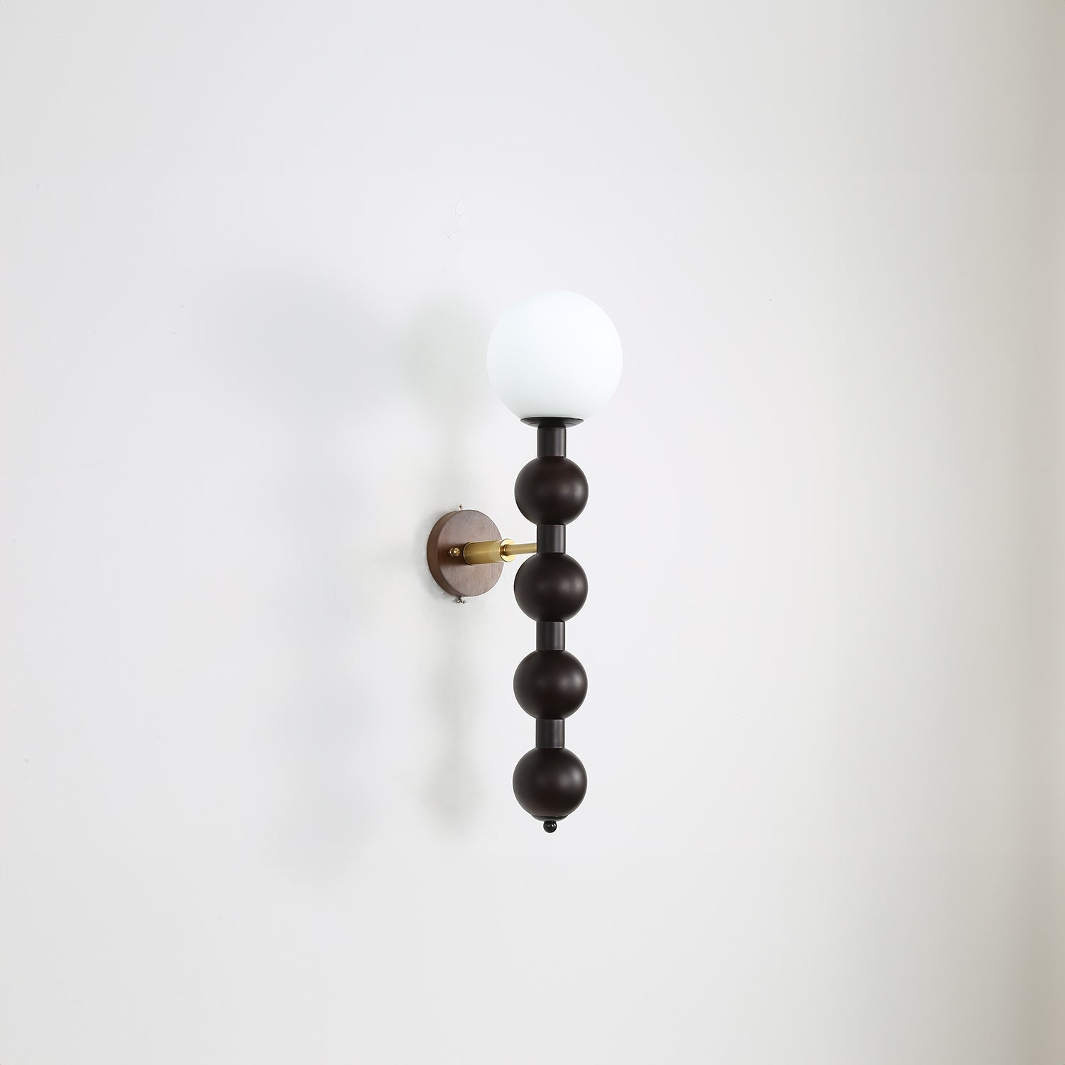 Beaded Wooden Wall Light