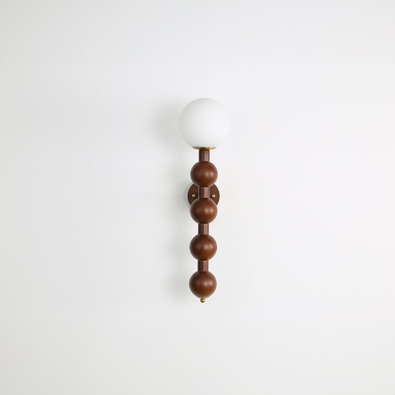 Beaded Wooden Wall Light