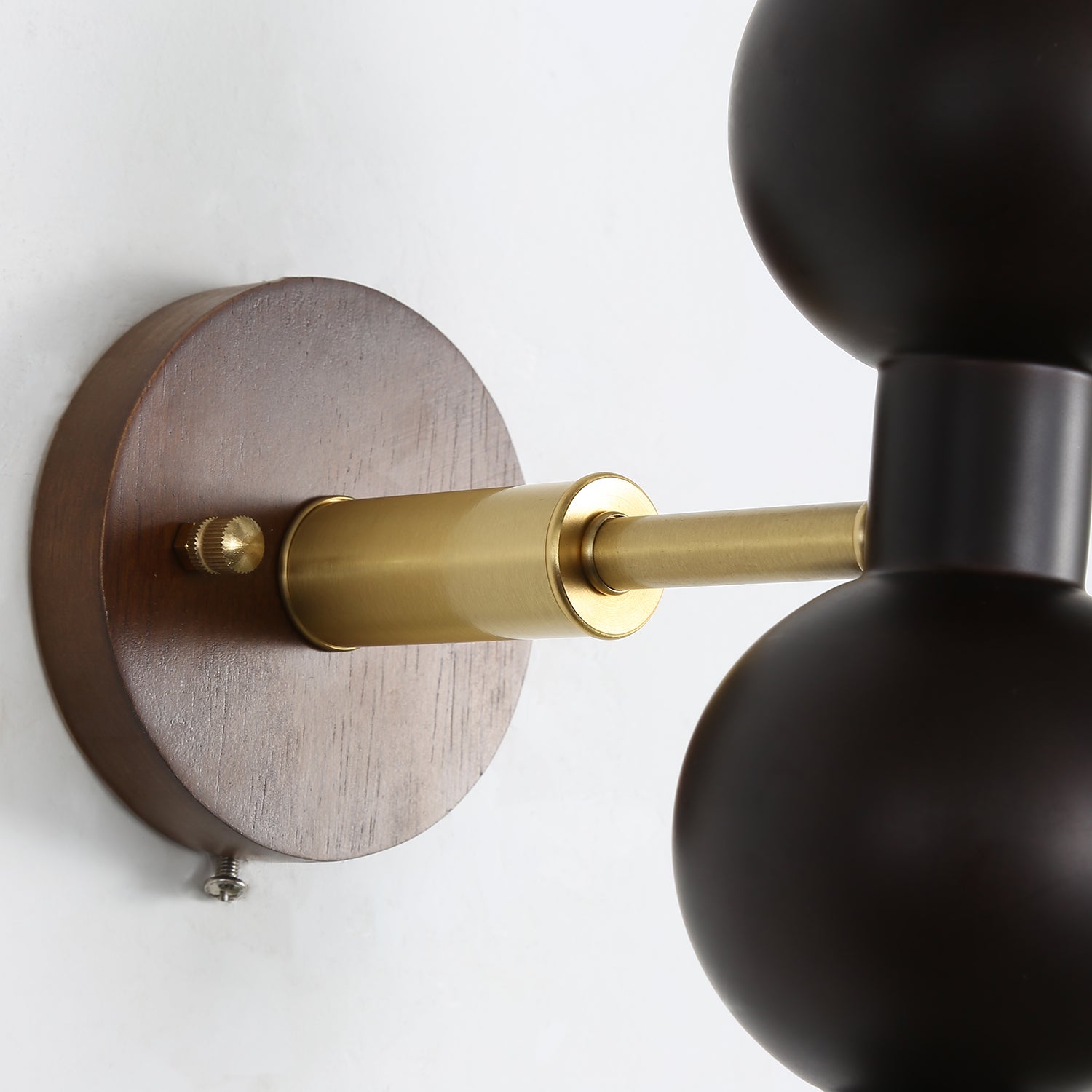 Beaded Wooden Wall Light