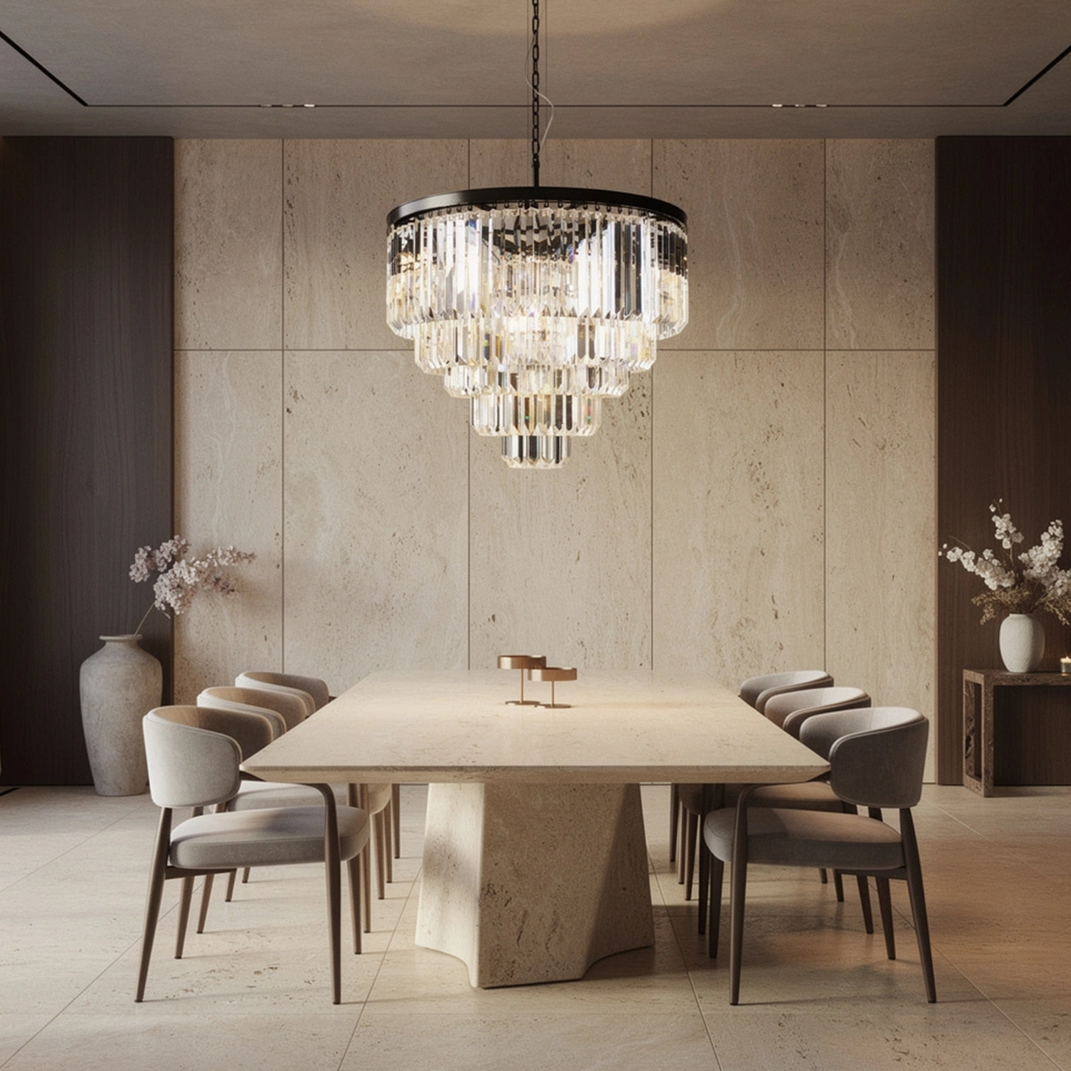 1920S Odeon Round Chandelier