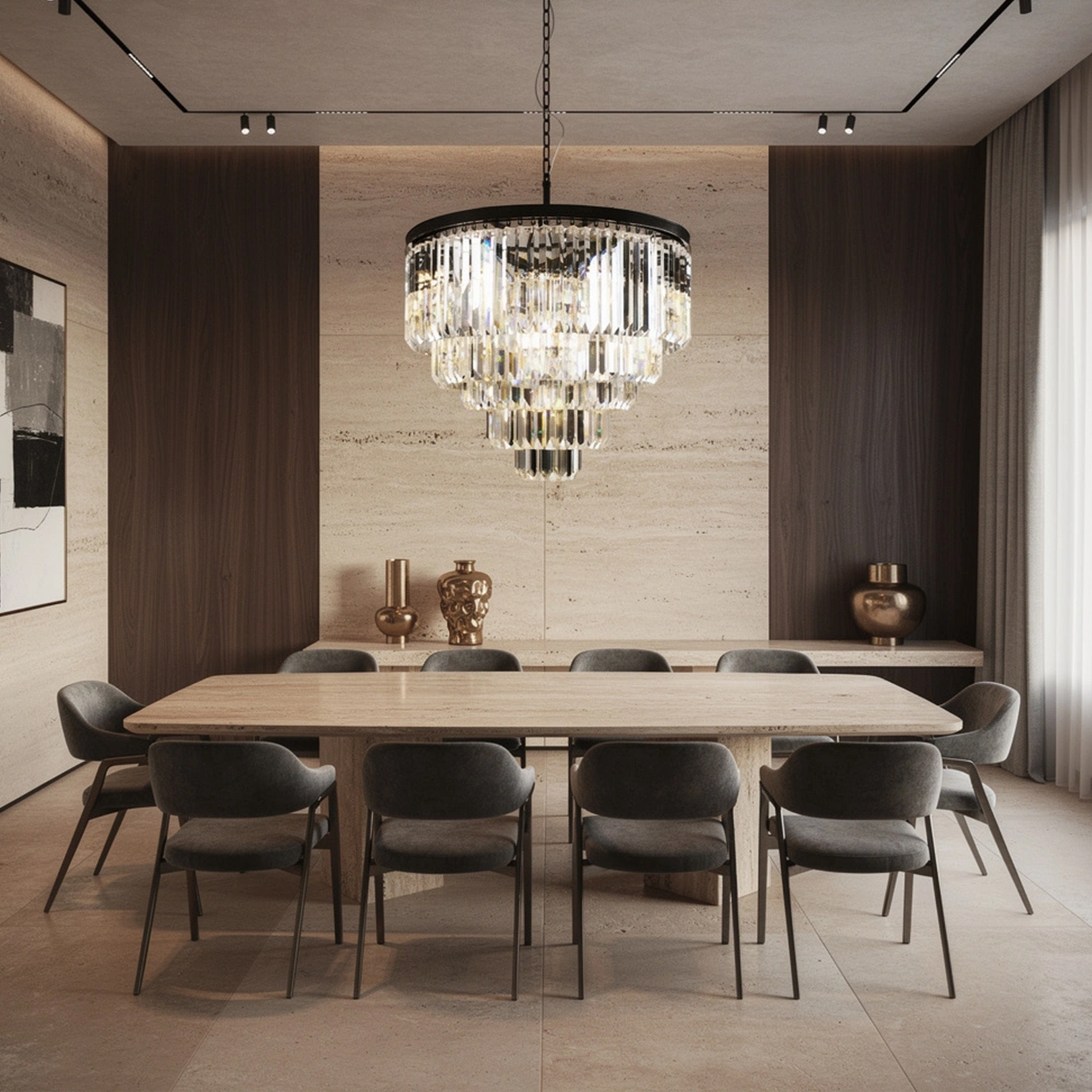 1920S Odeon Round Chandelier