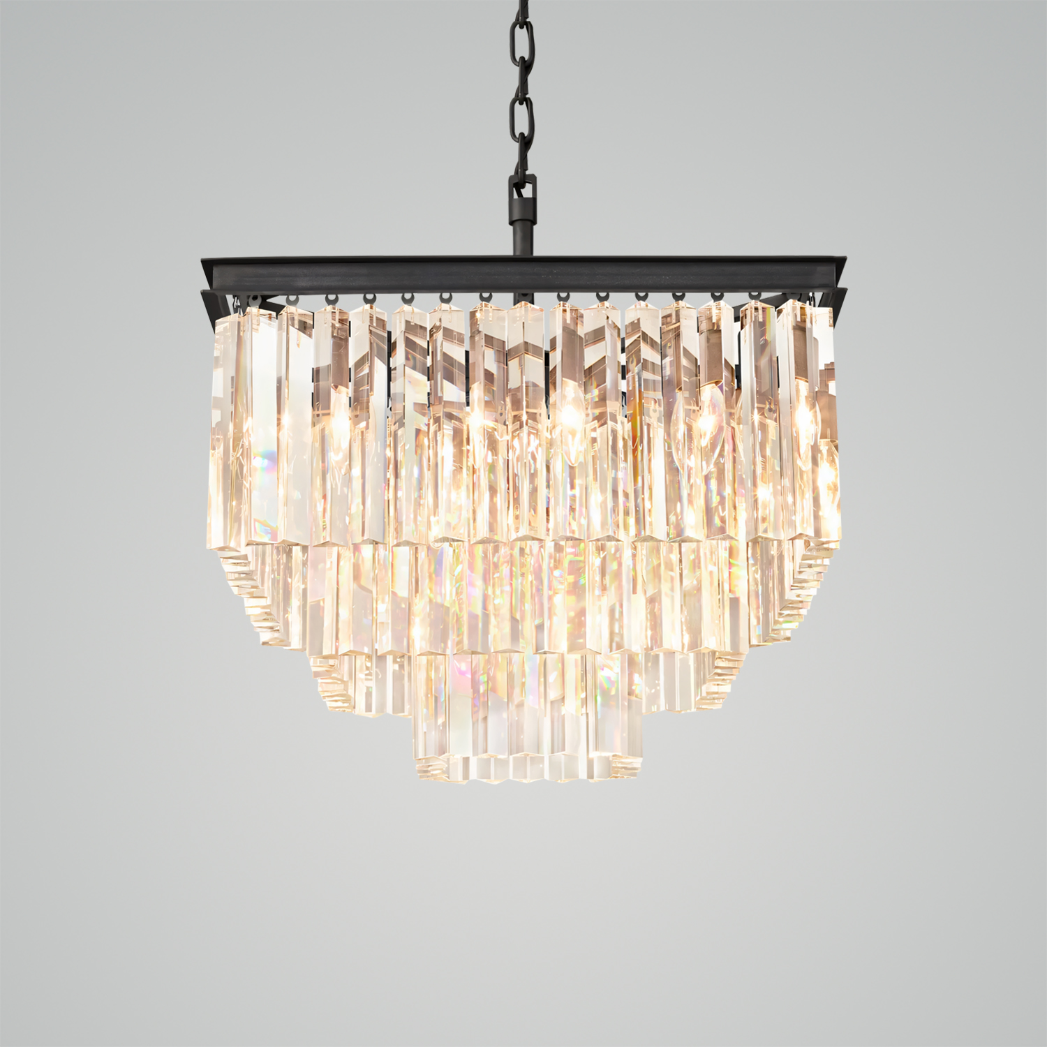 1920S Odeon Square Chandelier