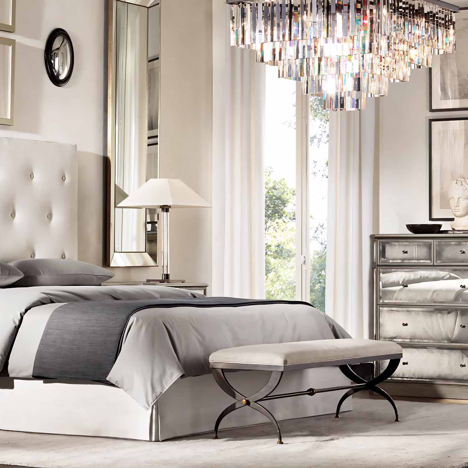 1920S Odeon Square Chandelier