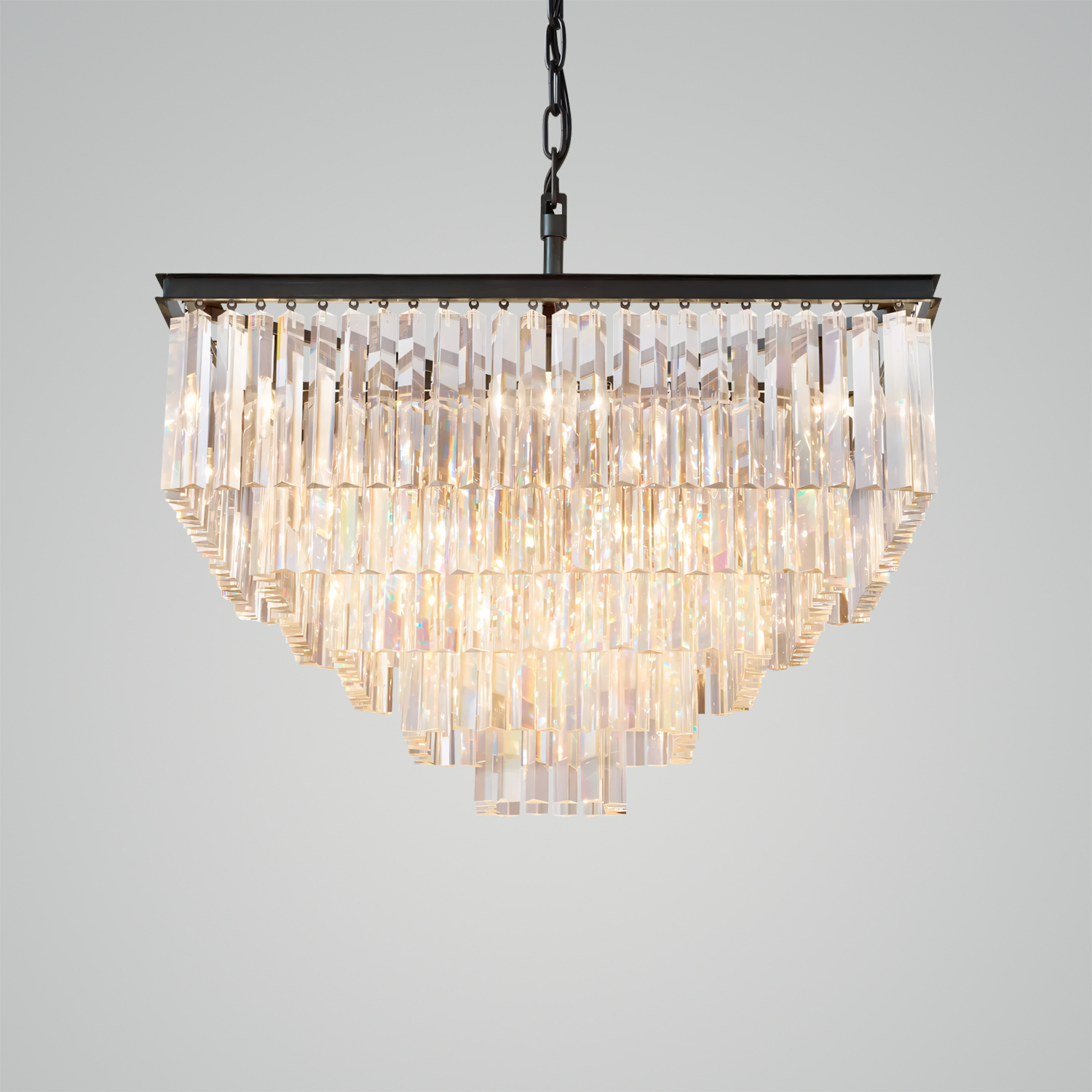 1920S Odeon Square Chandelier