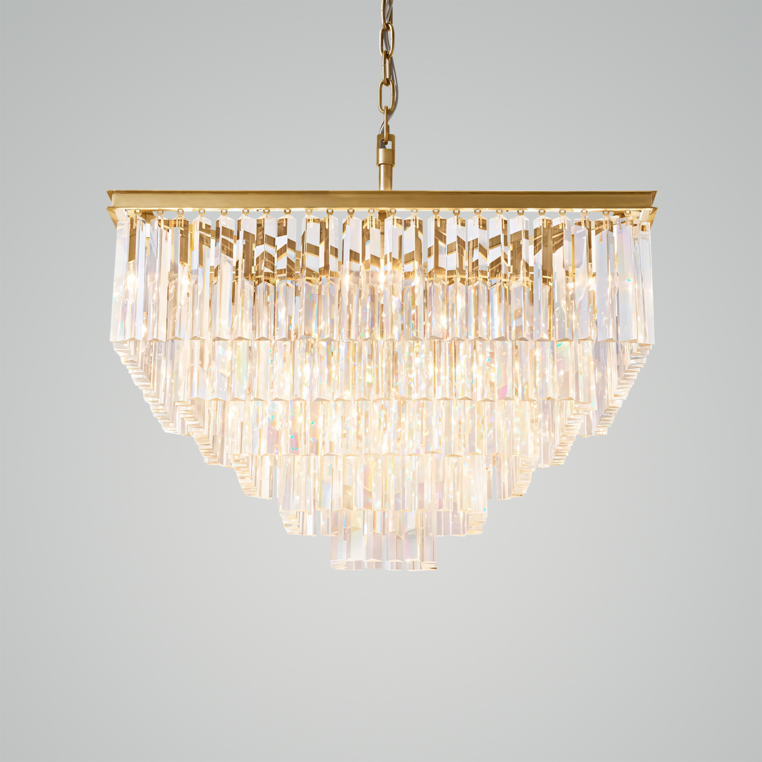 1920S Odeon Square Chandelier