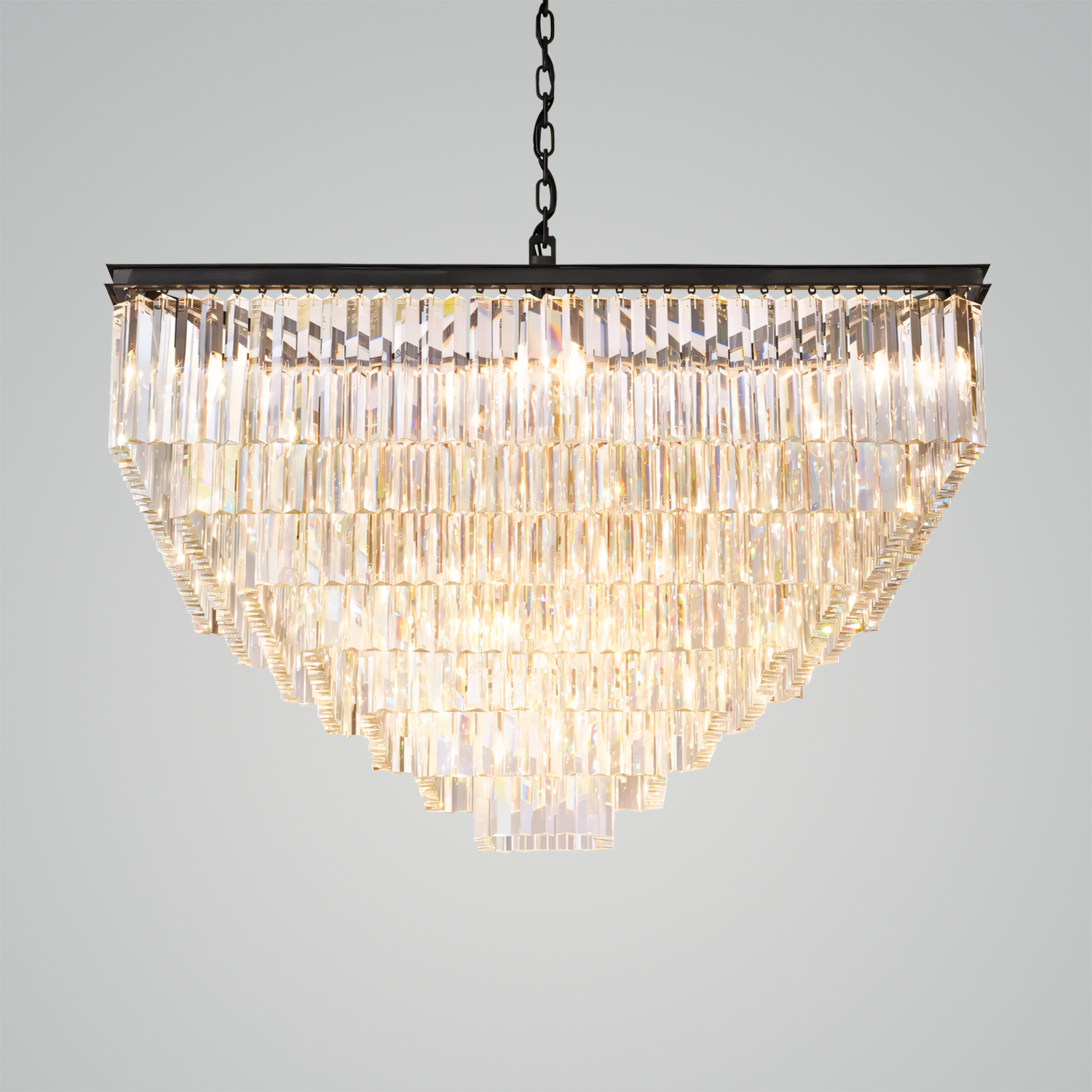 1920S Odeon Square Chandelier